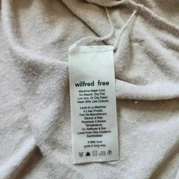 Aritzia Wilfred Free Marcoux Dress Light Taupe Jersey Women's size Extra Small - Picture 10 of 13